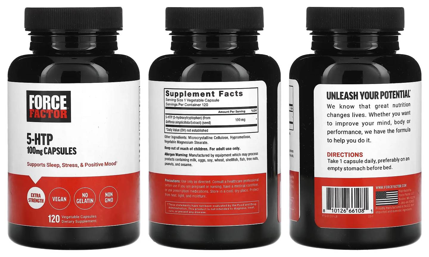 Force Factor, 5-HTP packaging