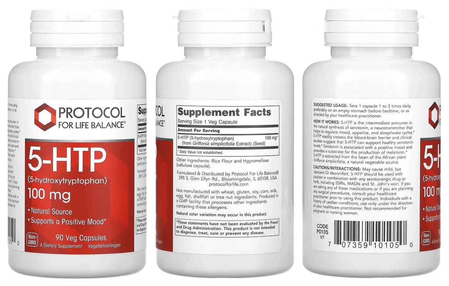 Protocol for Life Balance, 5-HTP packaging