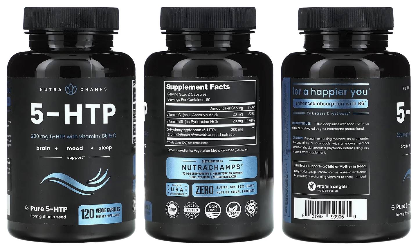 NutraChamps, 5-HTP packaging