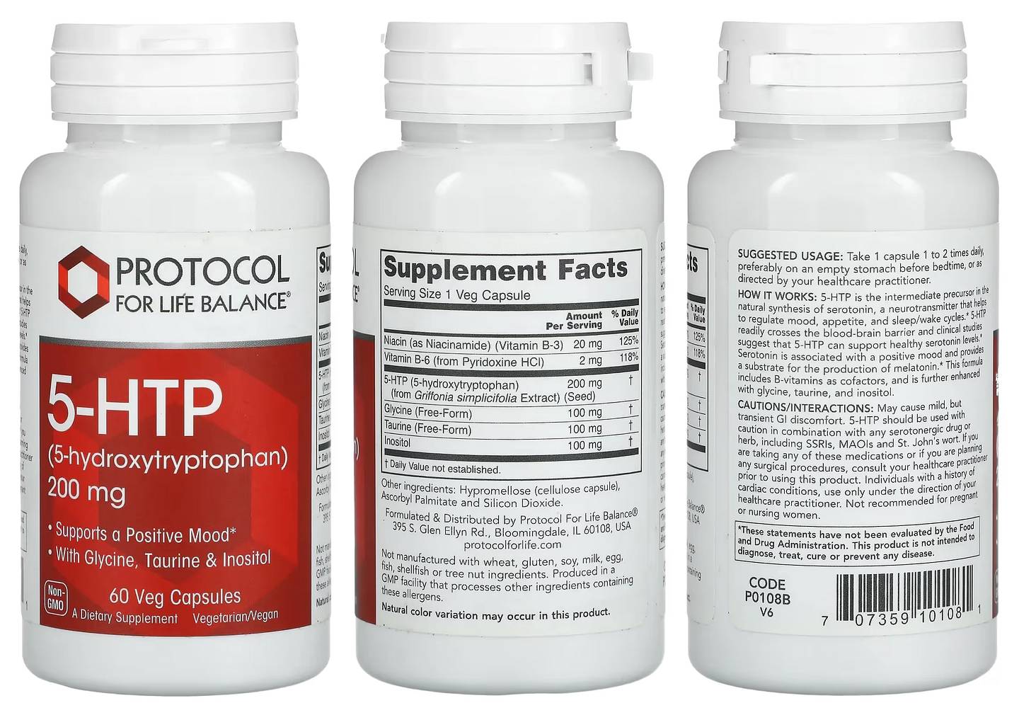 Protocol for Life Balance, 5-HTP packaging