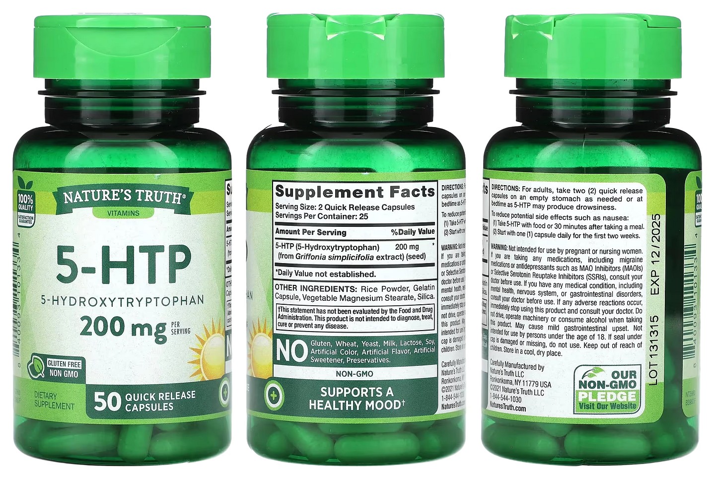Nature's Truth, 5-HTP packaging