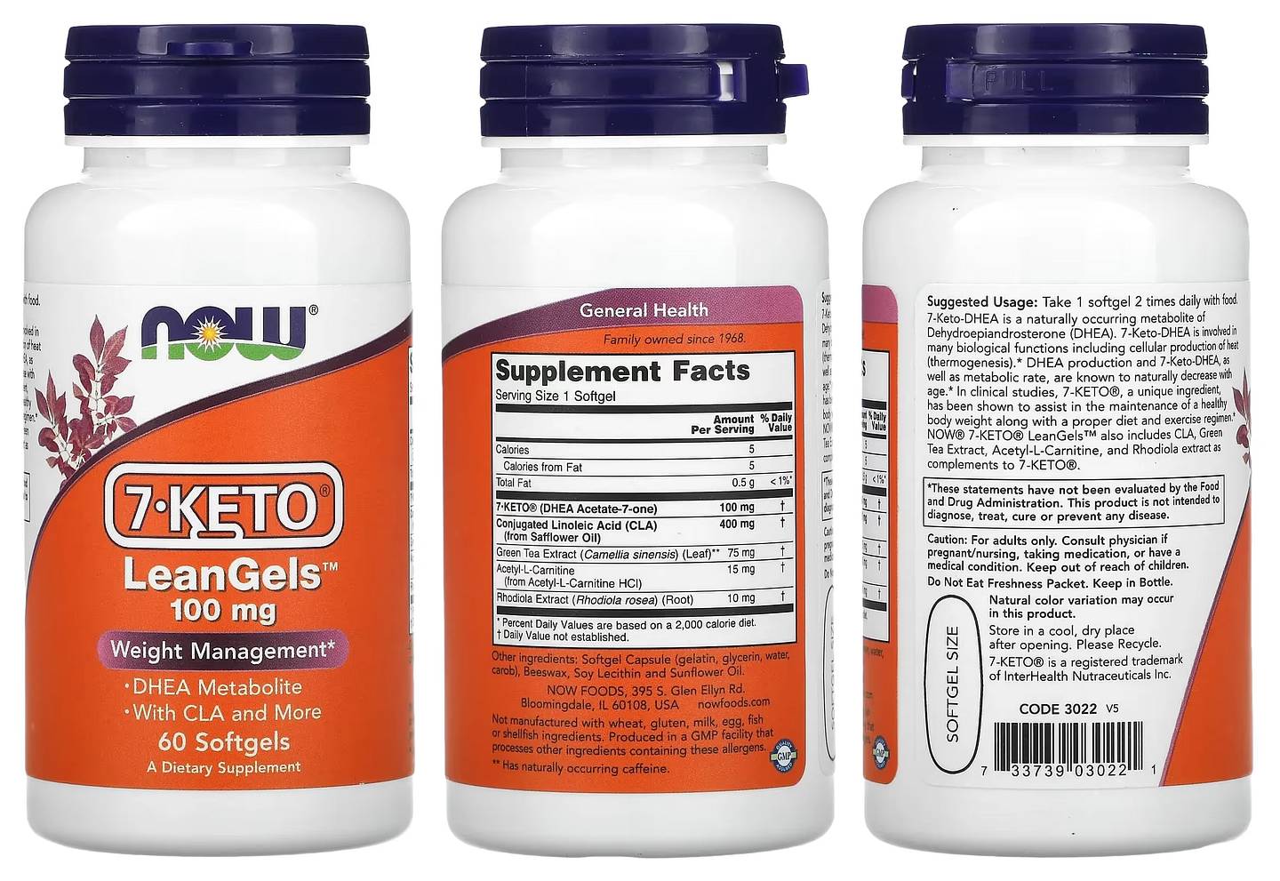 NOW Foods, 7-Keto packaging