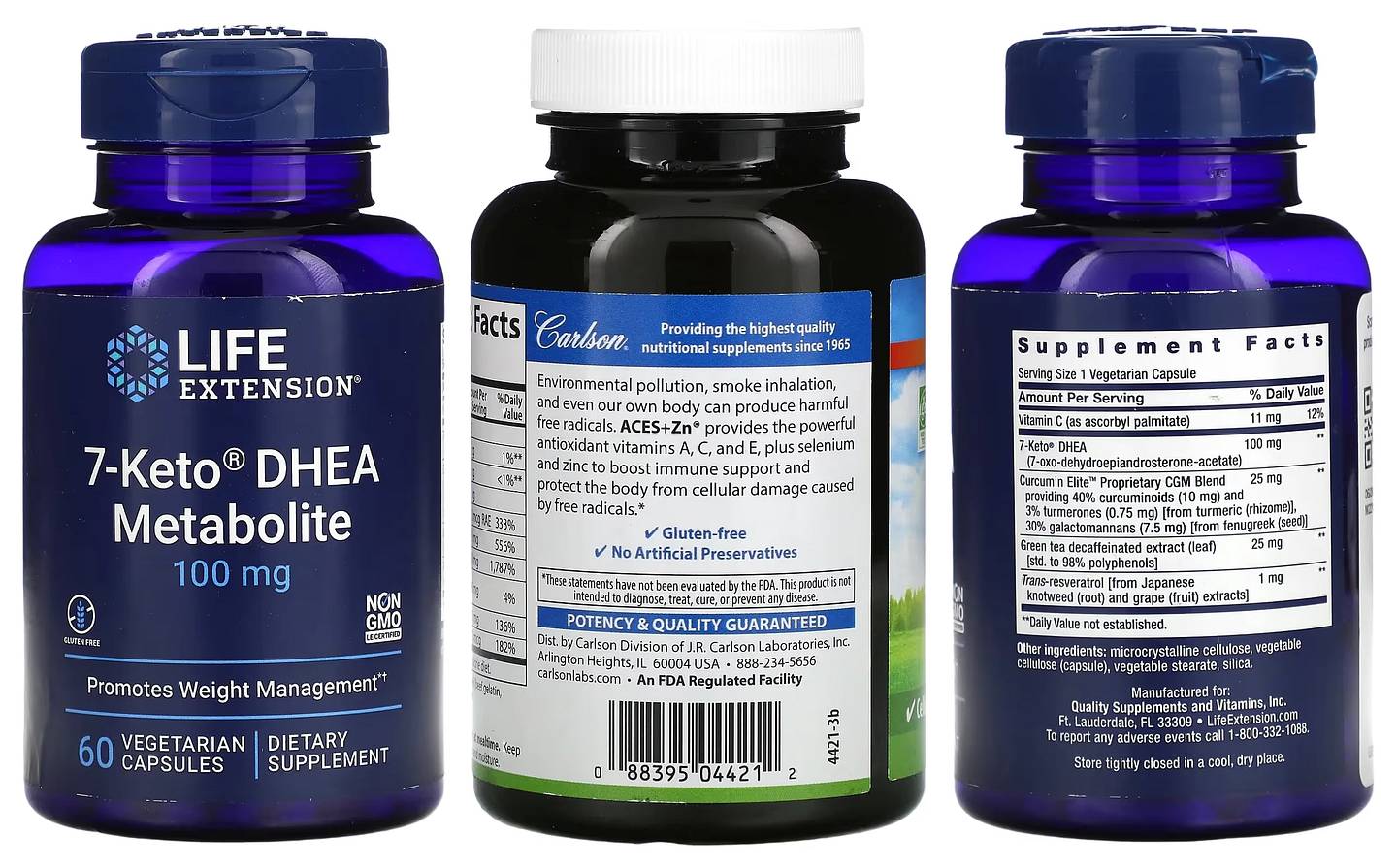 Life Extension, 7-Keto DHEA Metabolite packaging