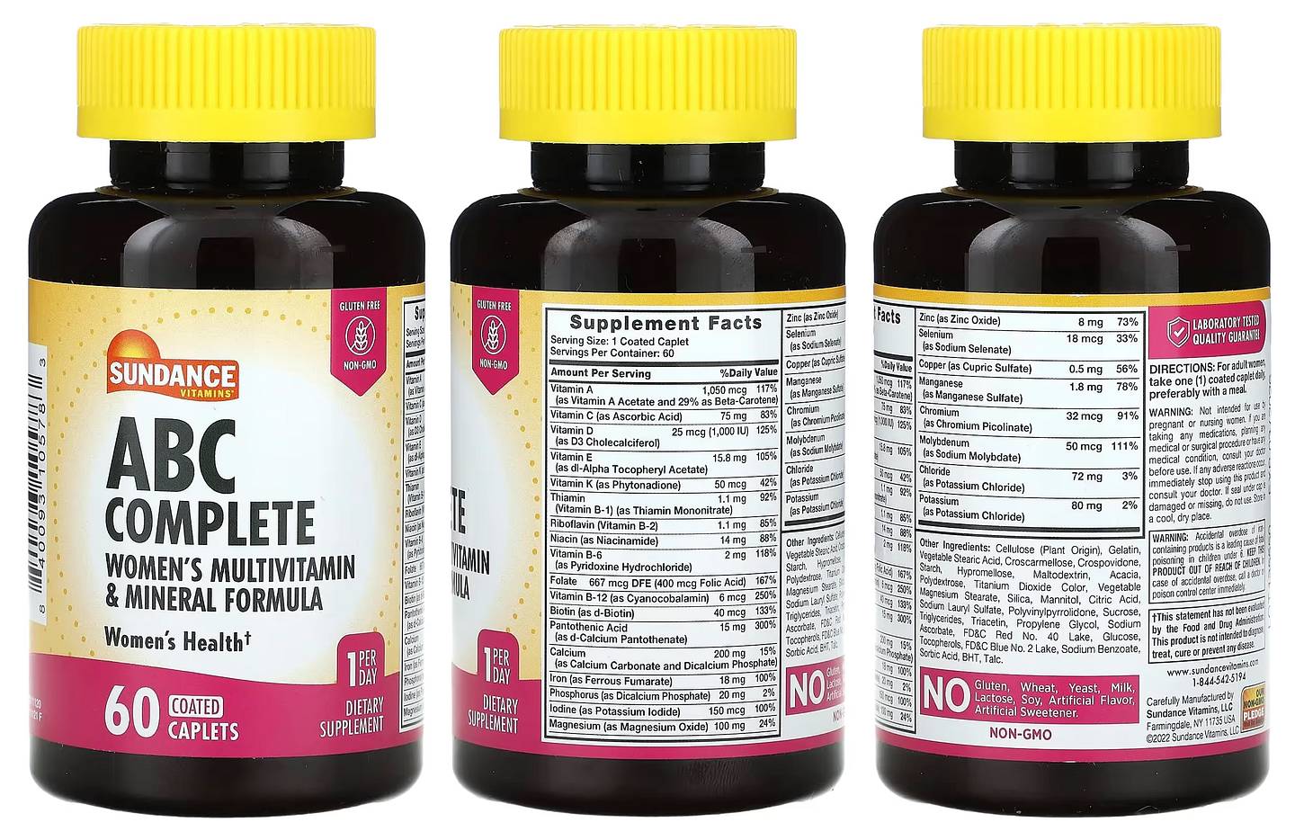 Sundance Vitamins, ABC Complete packaging