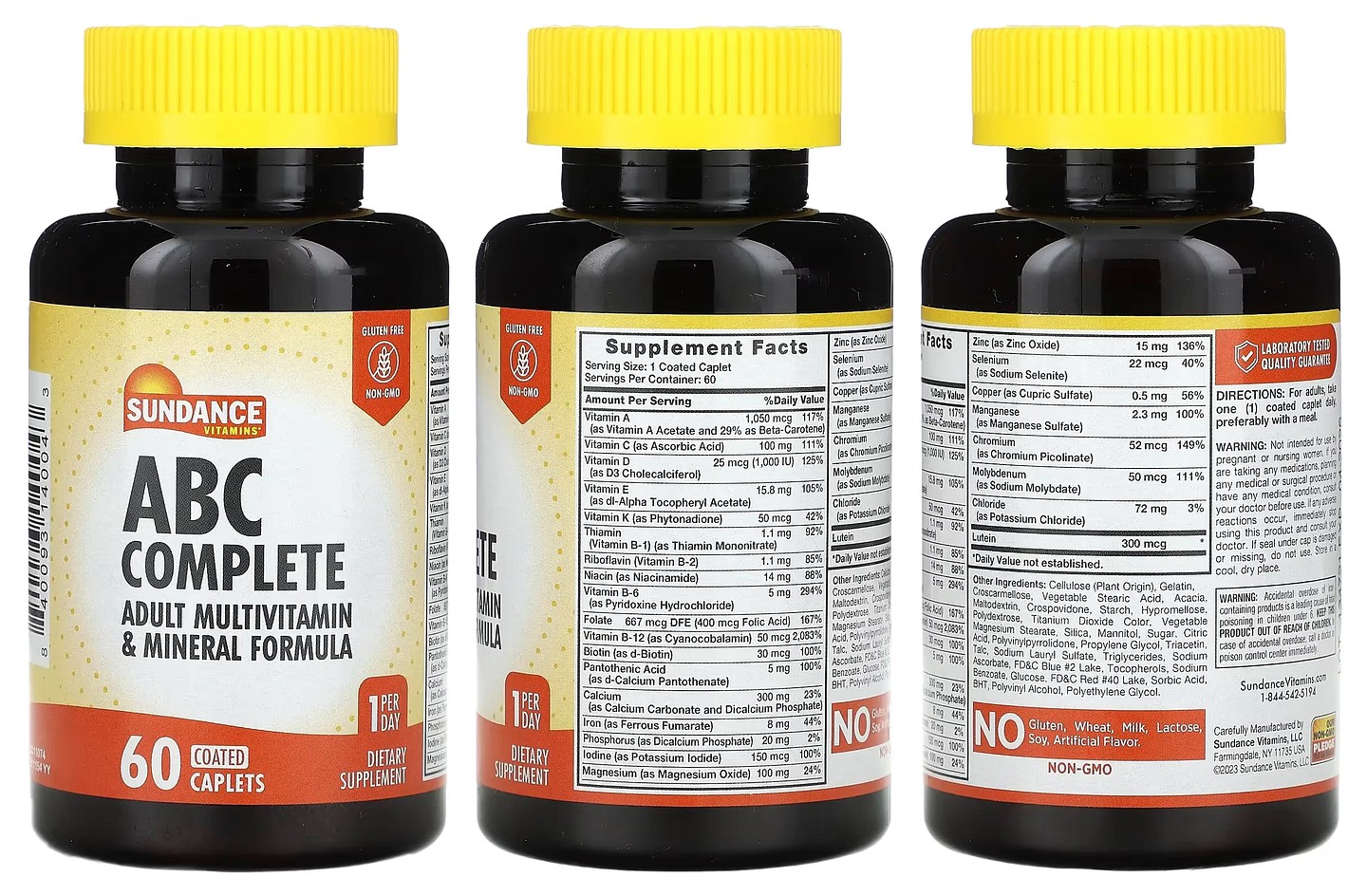 Sundance Vitamins, ABC Complete packaging