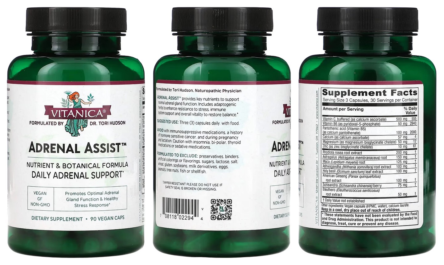 Vitanica, Adrenal Assist packaging