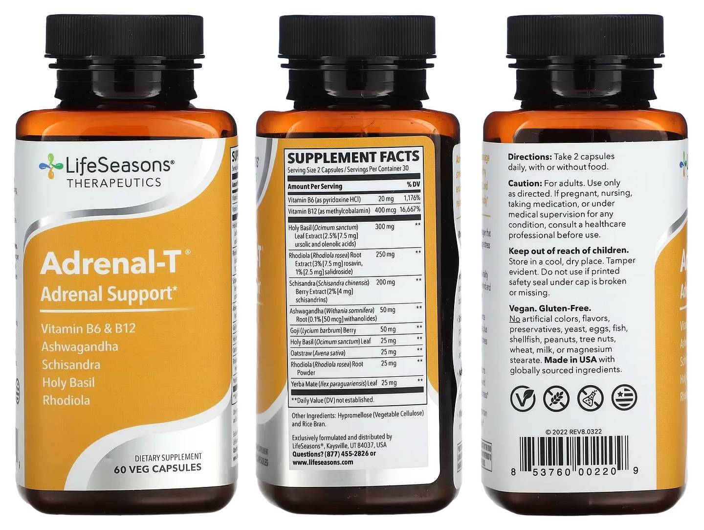 LifeSeasons, Adrenal-T packaging