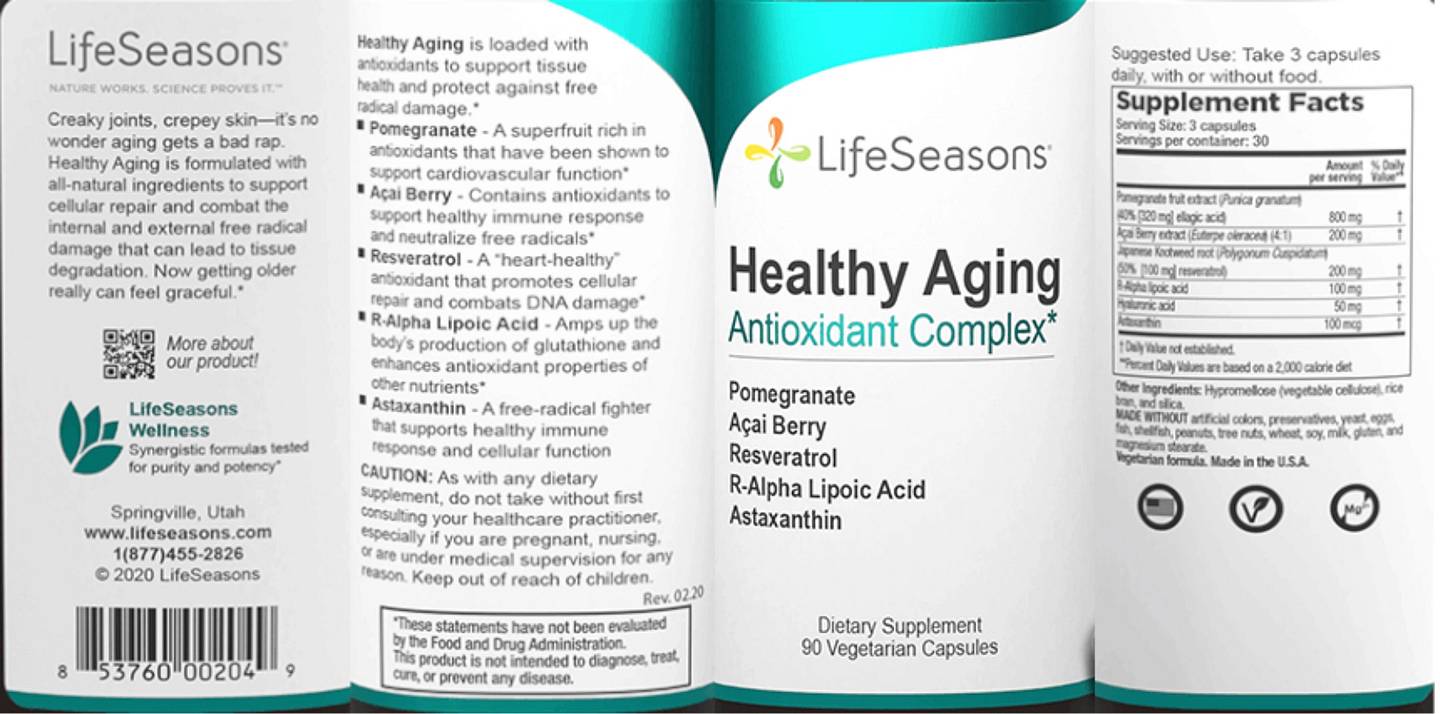 LifeSeasons, Ageless SkinCare label