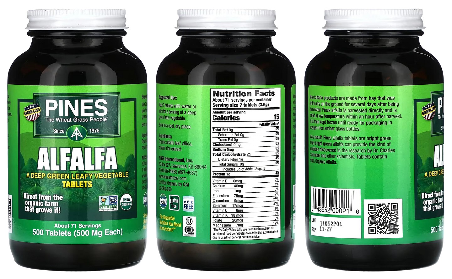 Pines International, Alfalfa packaging