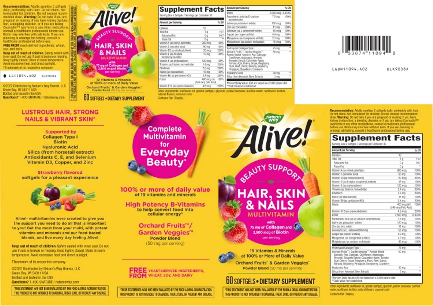 Nature's Way, Alive! Hair label