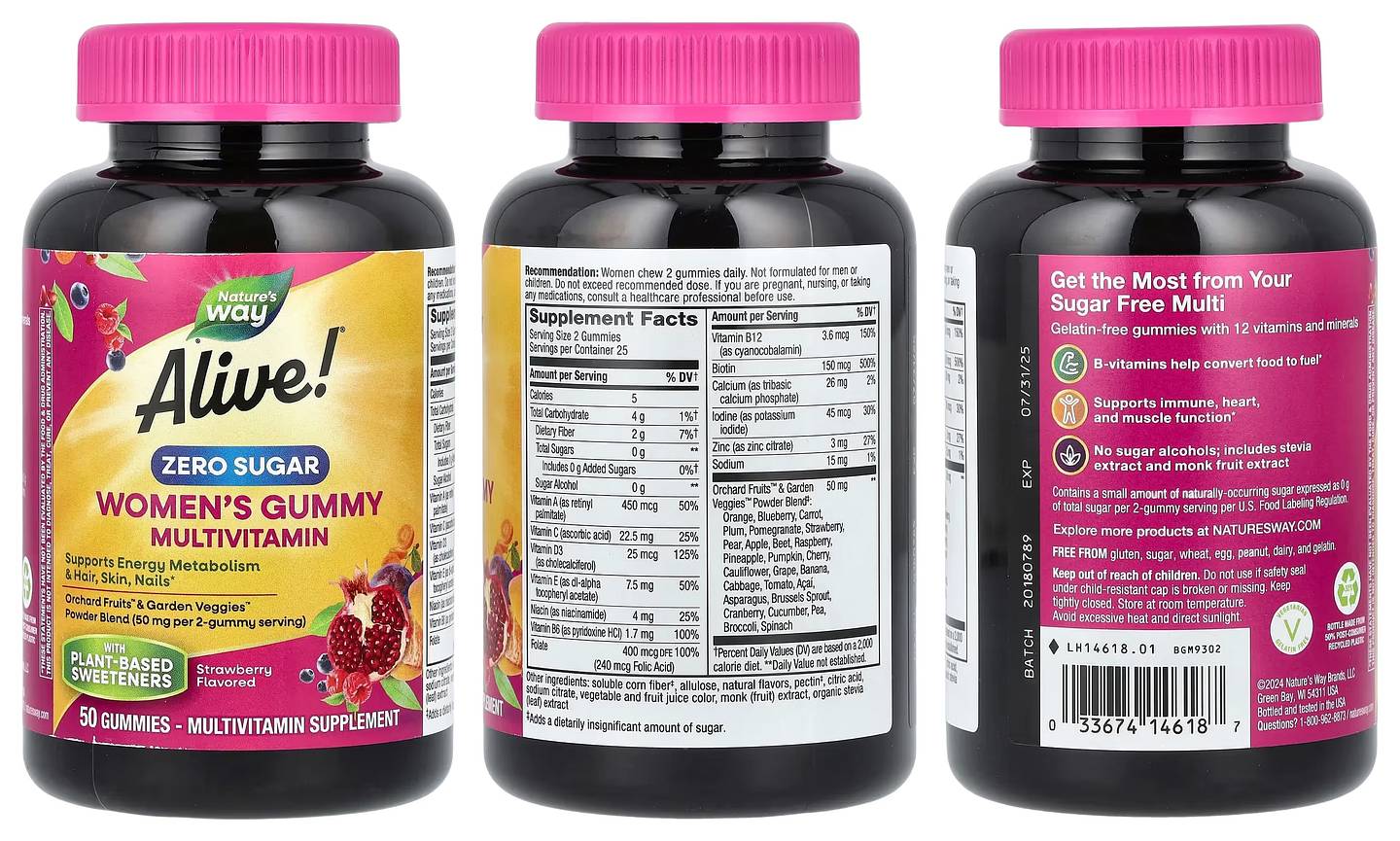 Nature's Way, Alive! Women's Gummy Multivitamin packaging