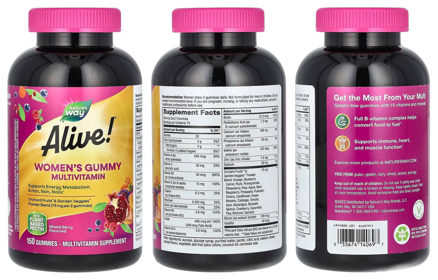 Nature's Way, Alive! Women's Gummy Multivitamin packaging