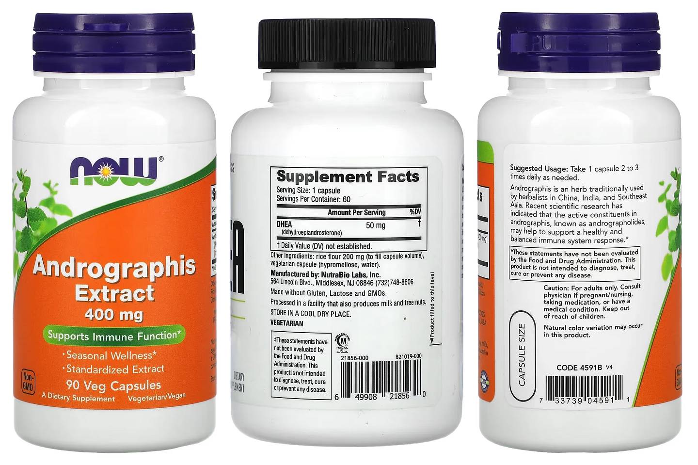 NOW Foods, Andrographis Extract packaging