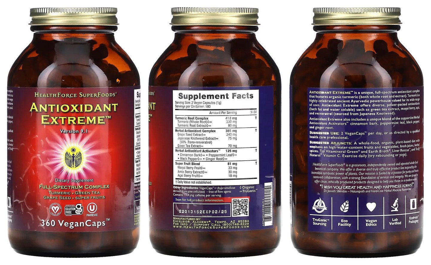 HealthForce Superfoods, Antioxidant Extreme packaging