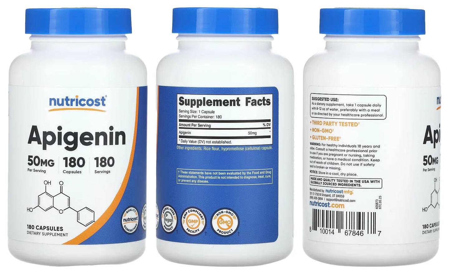 Nutricost, Apigenin packaging