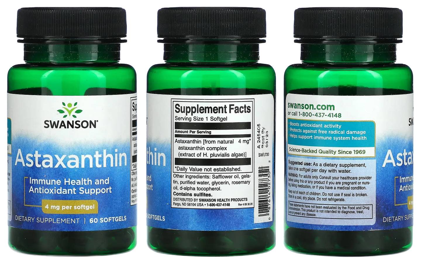 Swanson, Astaxanthin packaging