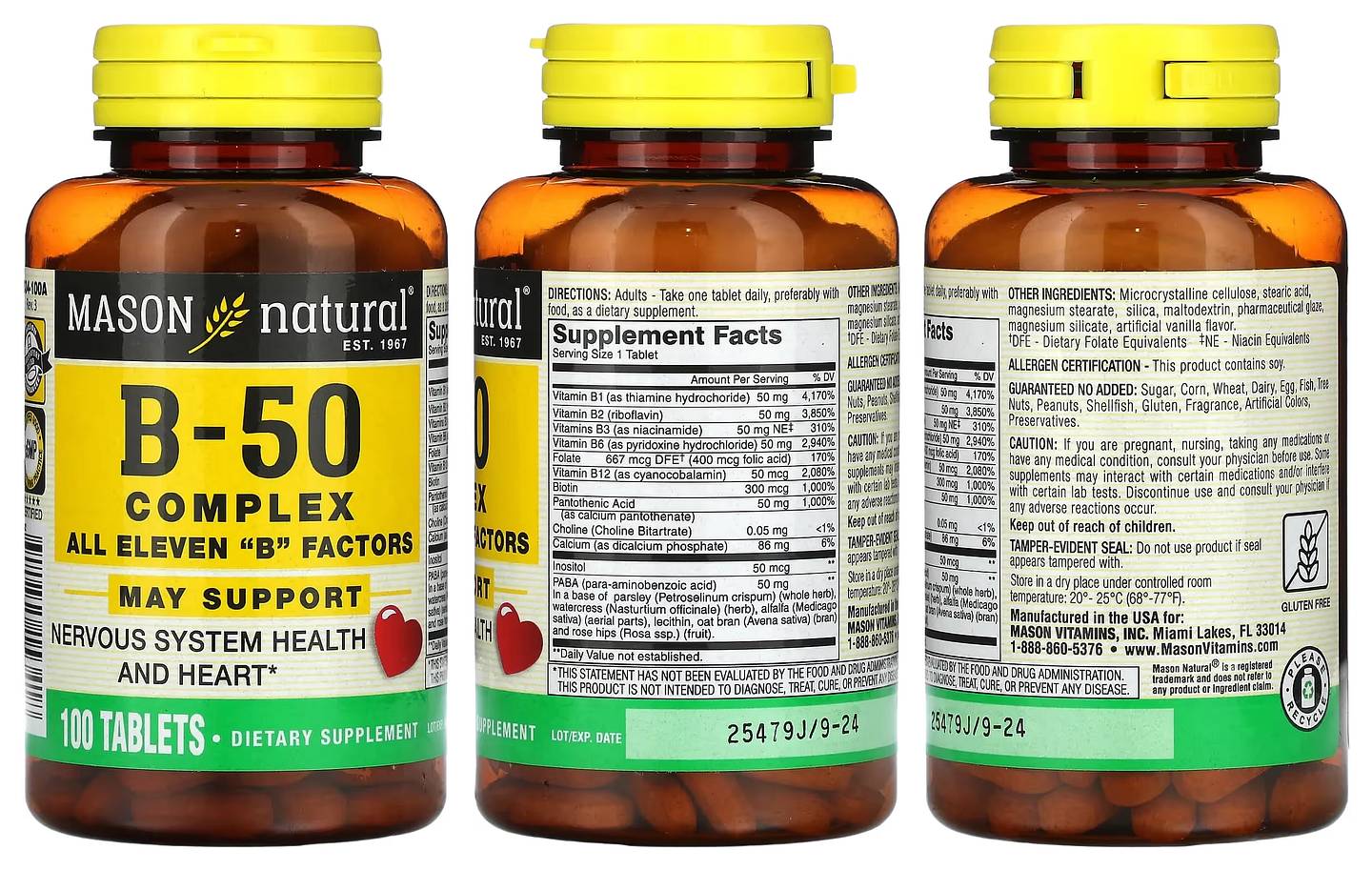 Mason Natural, B-50 Complex packaging