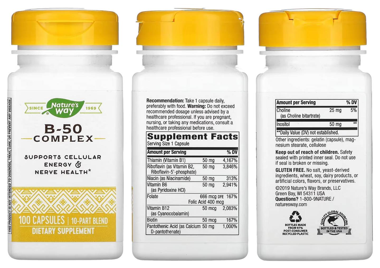 Nature's Way, B-50 Complex packaging