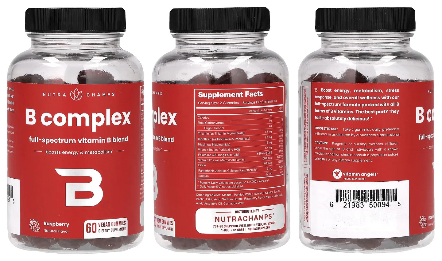 NutraChamps, B Complex packaging