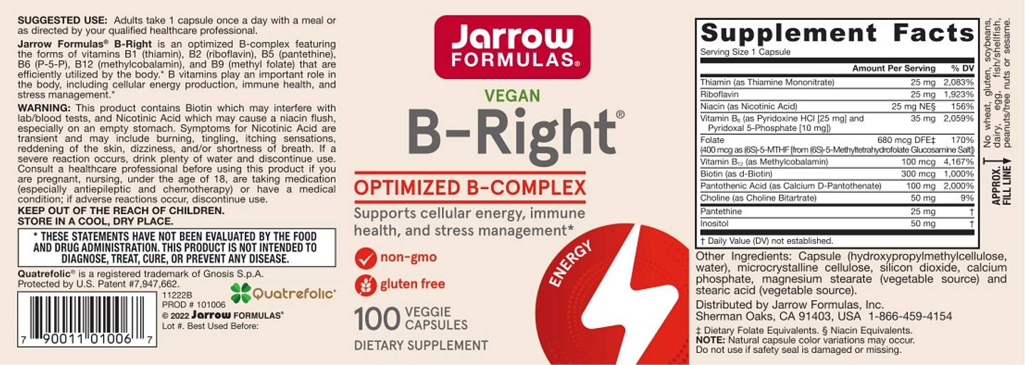 Jarrow Formulas, B-Right label