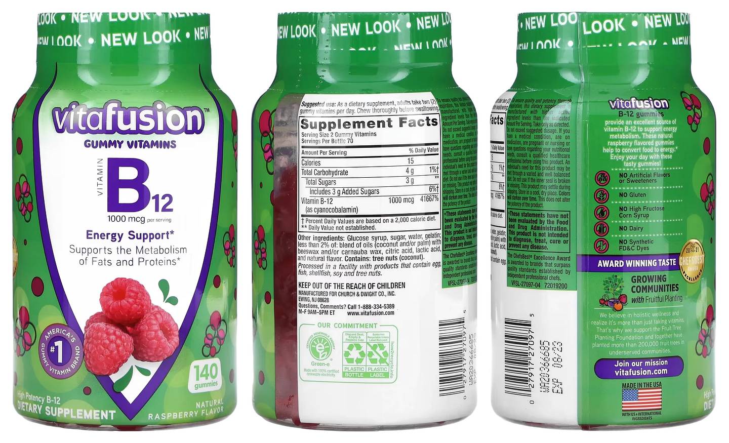 VitaFusion, B12 packaging