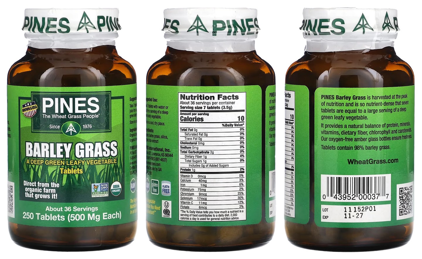 Pines International, Barley Grass packaging