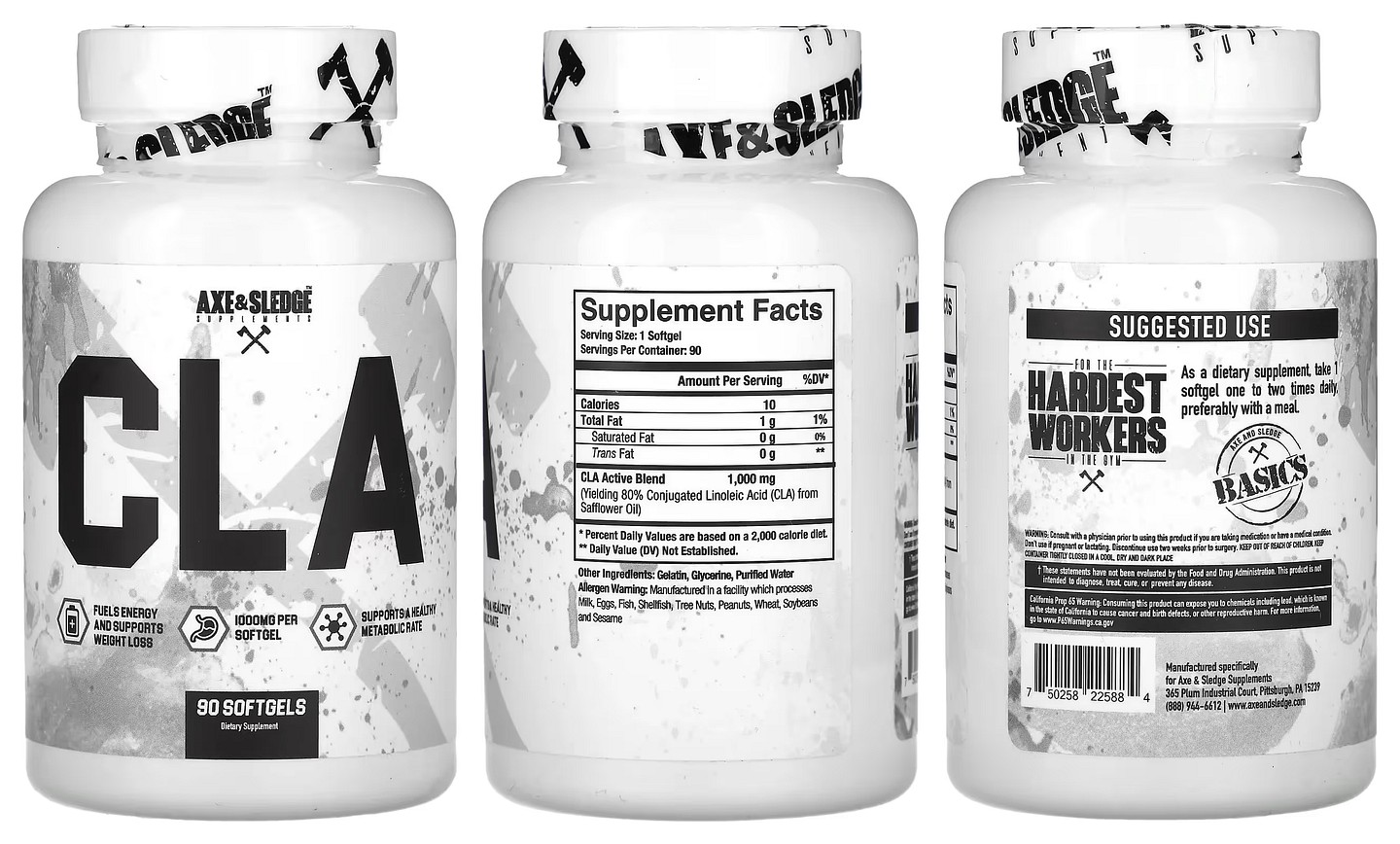 Axe & Sledge Supplements, Basics packaging