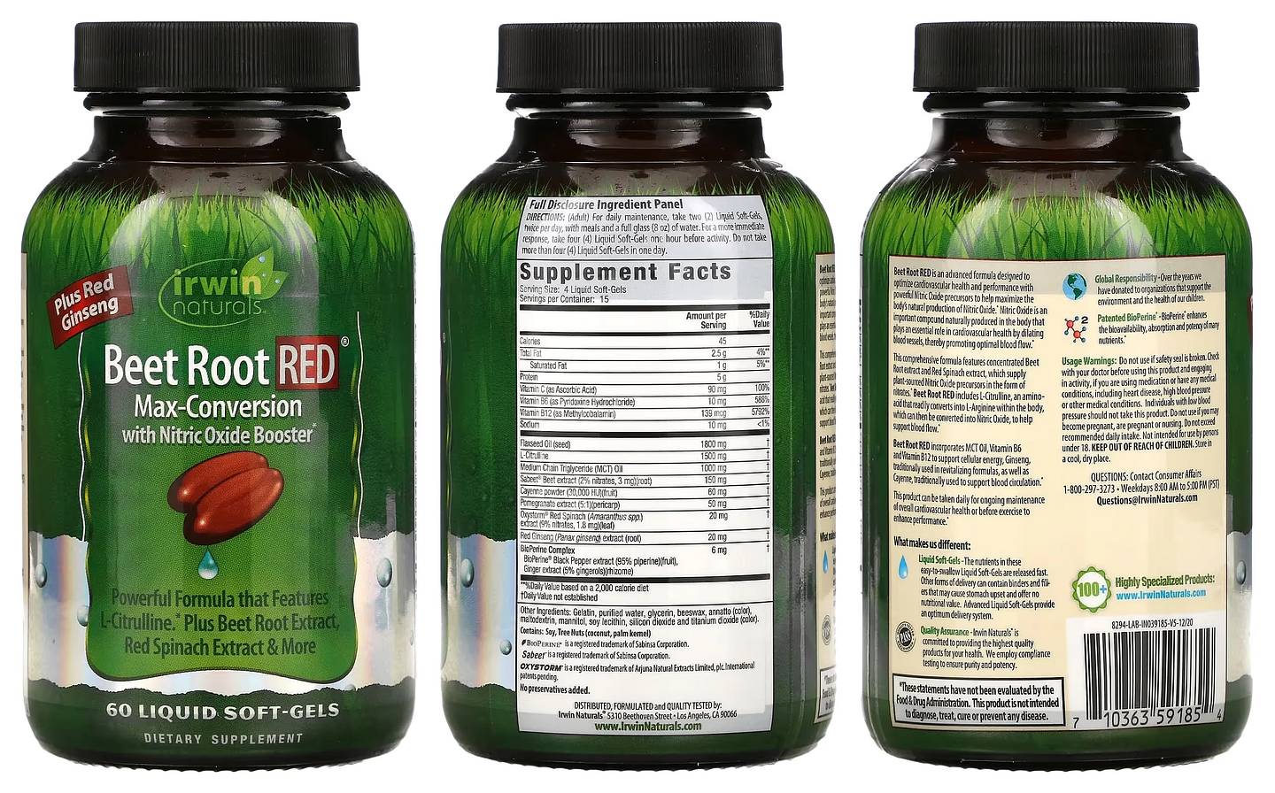 Irwin Naturals, Beet Root RED packaging