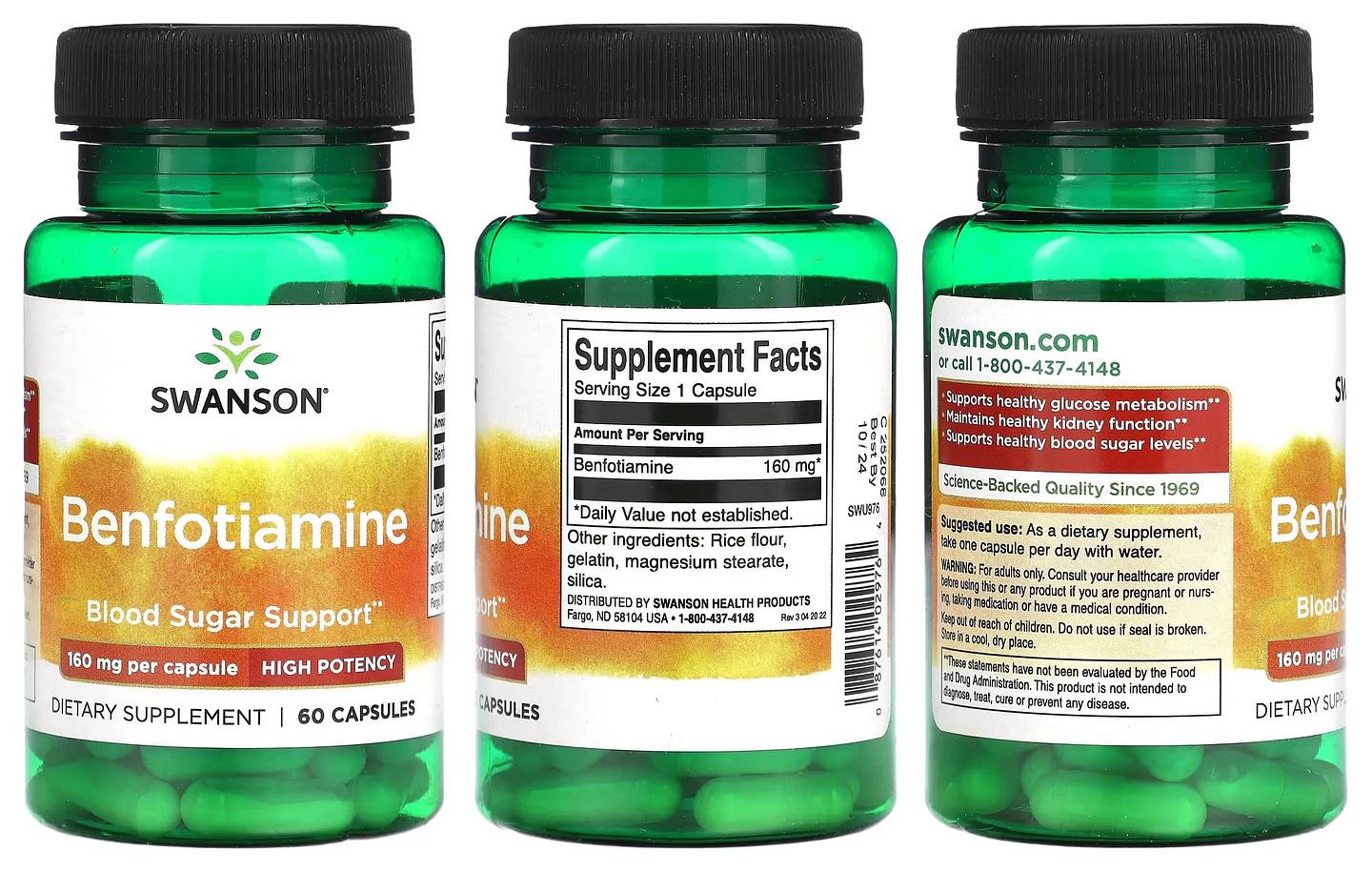 Swanson, Benfotiamine packaging