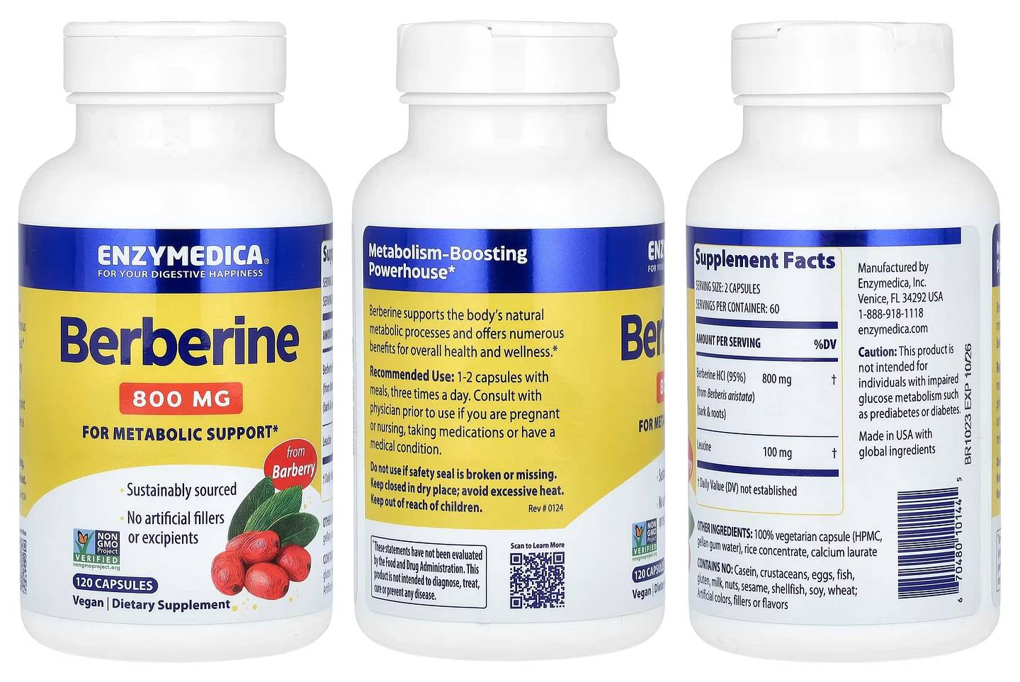 Enzymedica, Berberine packaging