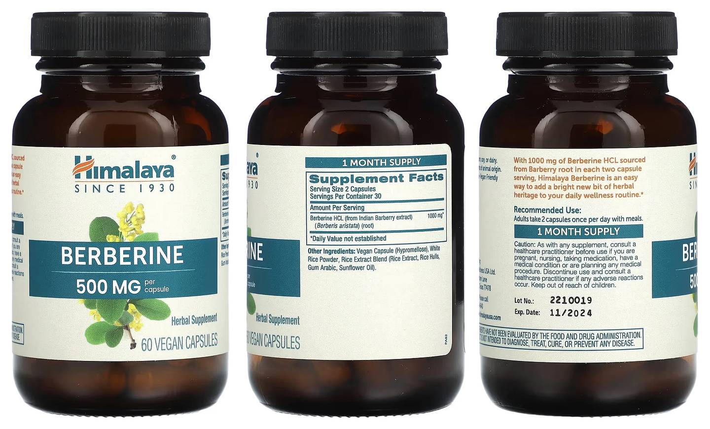 Himalaya, Berberine packaging