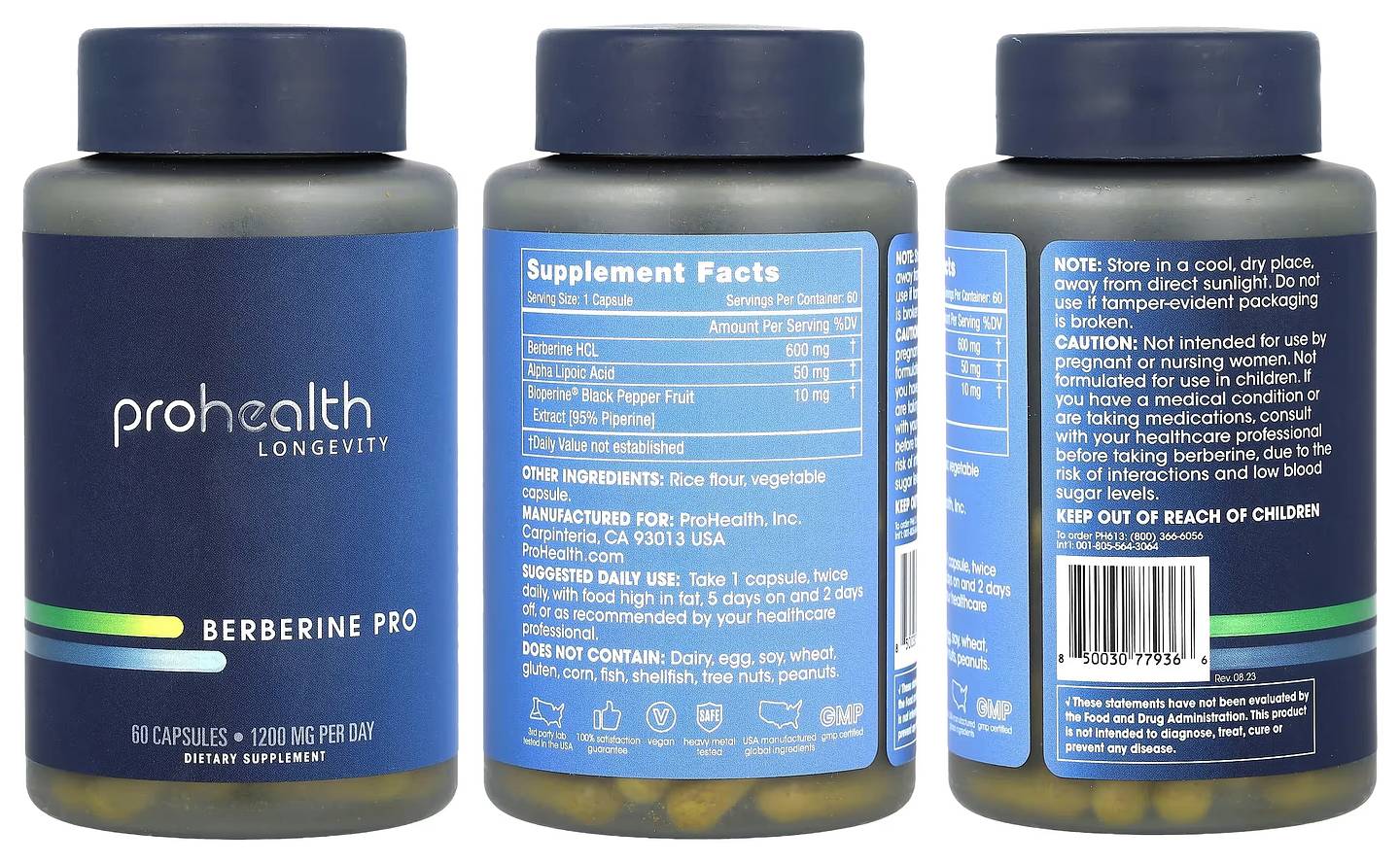 ProHealth Longevity, Berberine Pro packaging