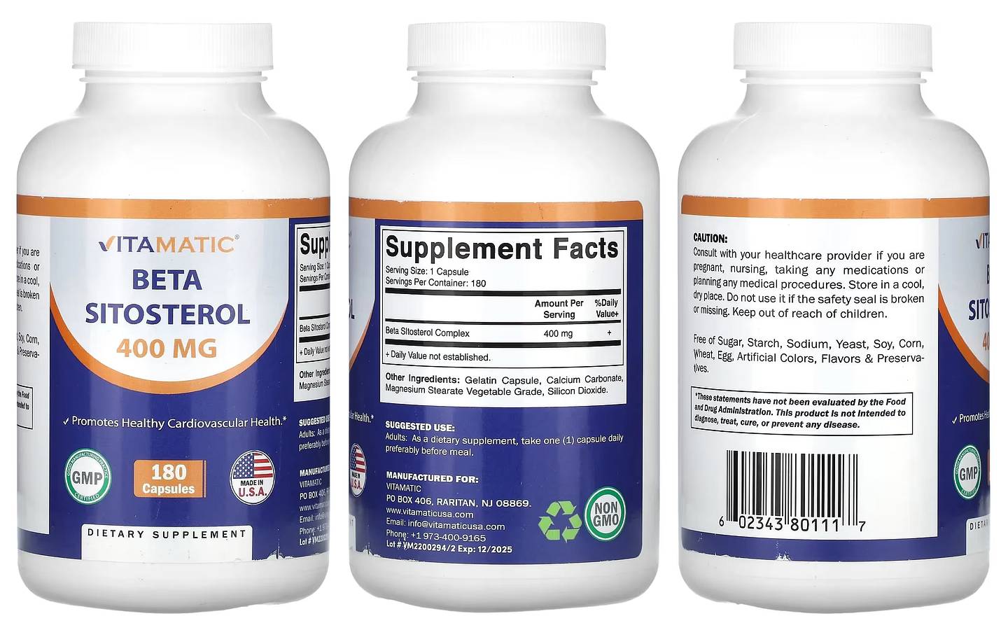 Vitamatic, Beta Sitosterol packaging