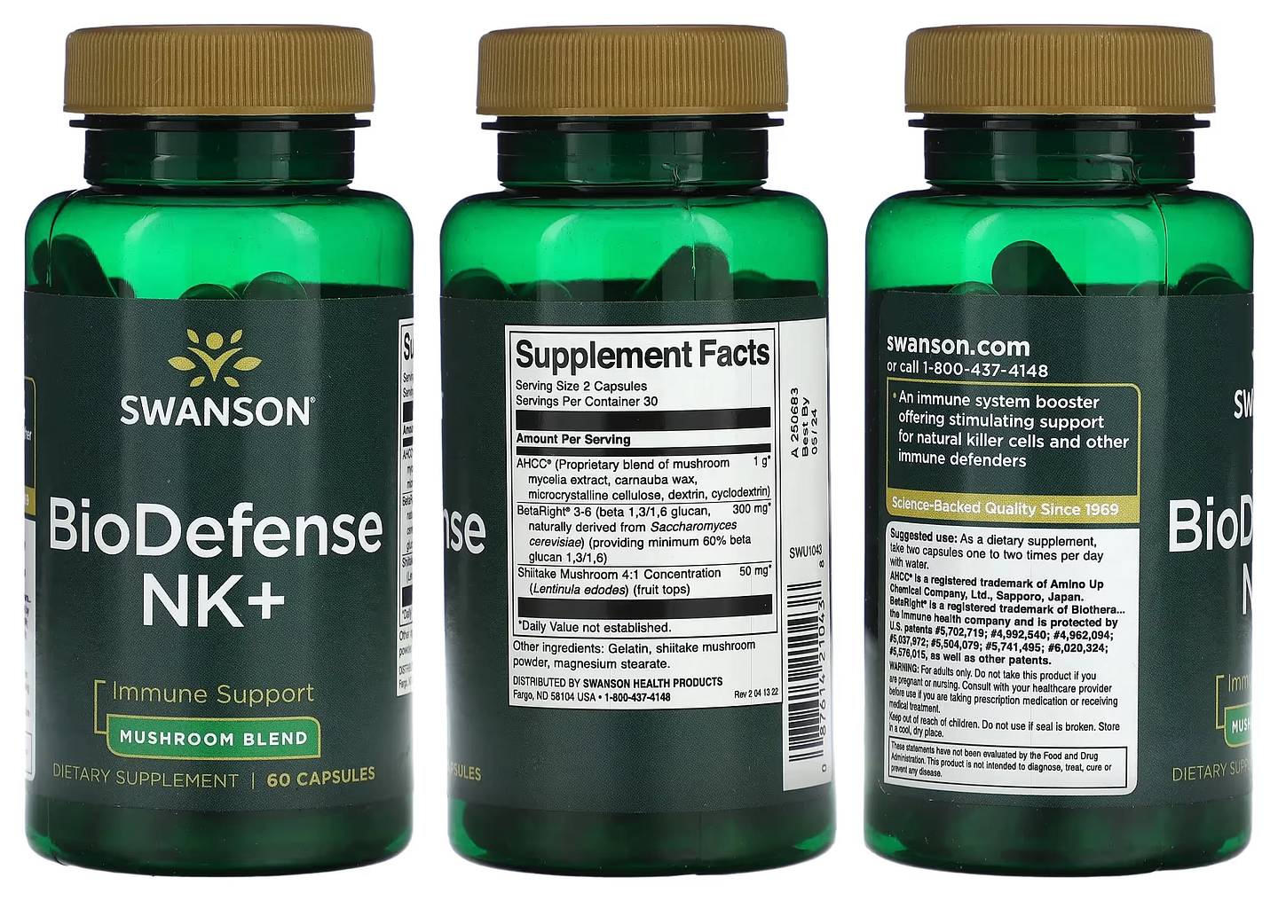 Swanson, BioDefense NK+ packaging