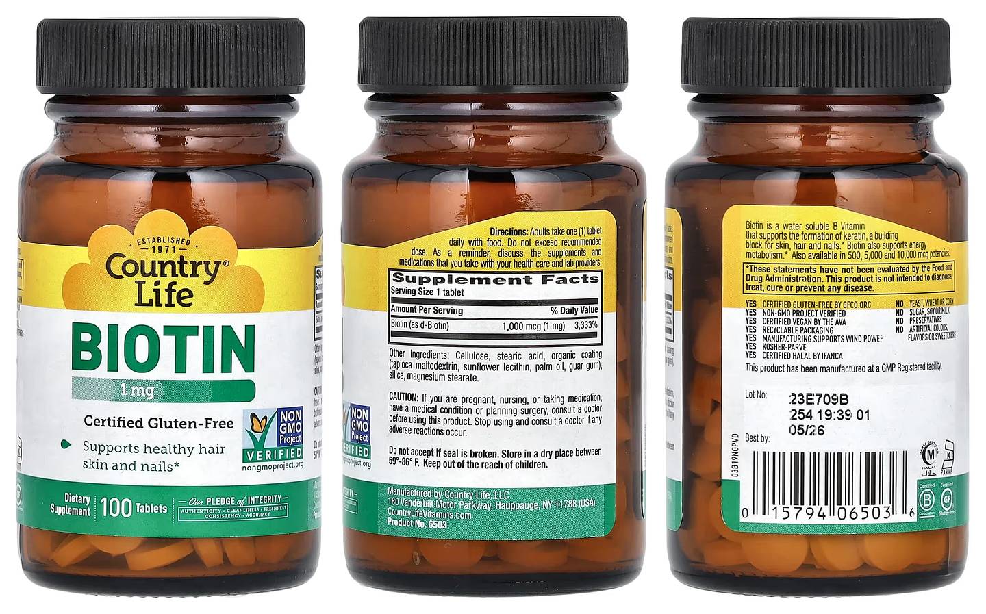 Country Life, Biotin packaging