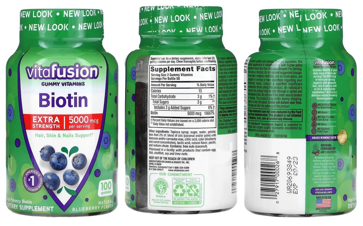 VitaFusion, Biotin packaging