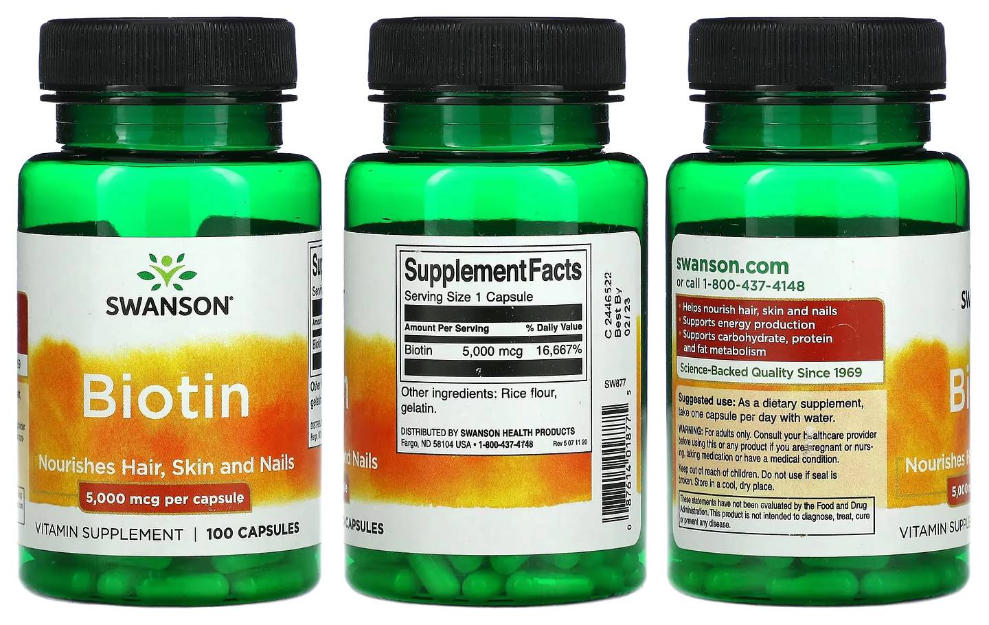 Swanson, Biotin packaging