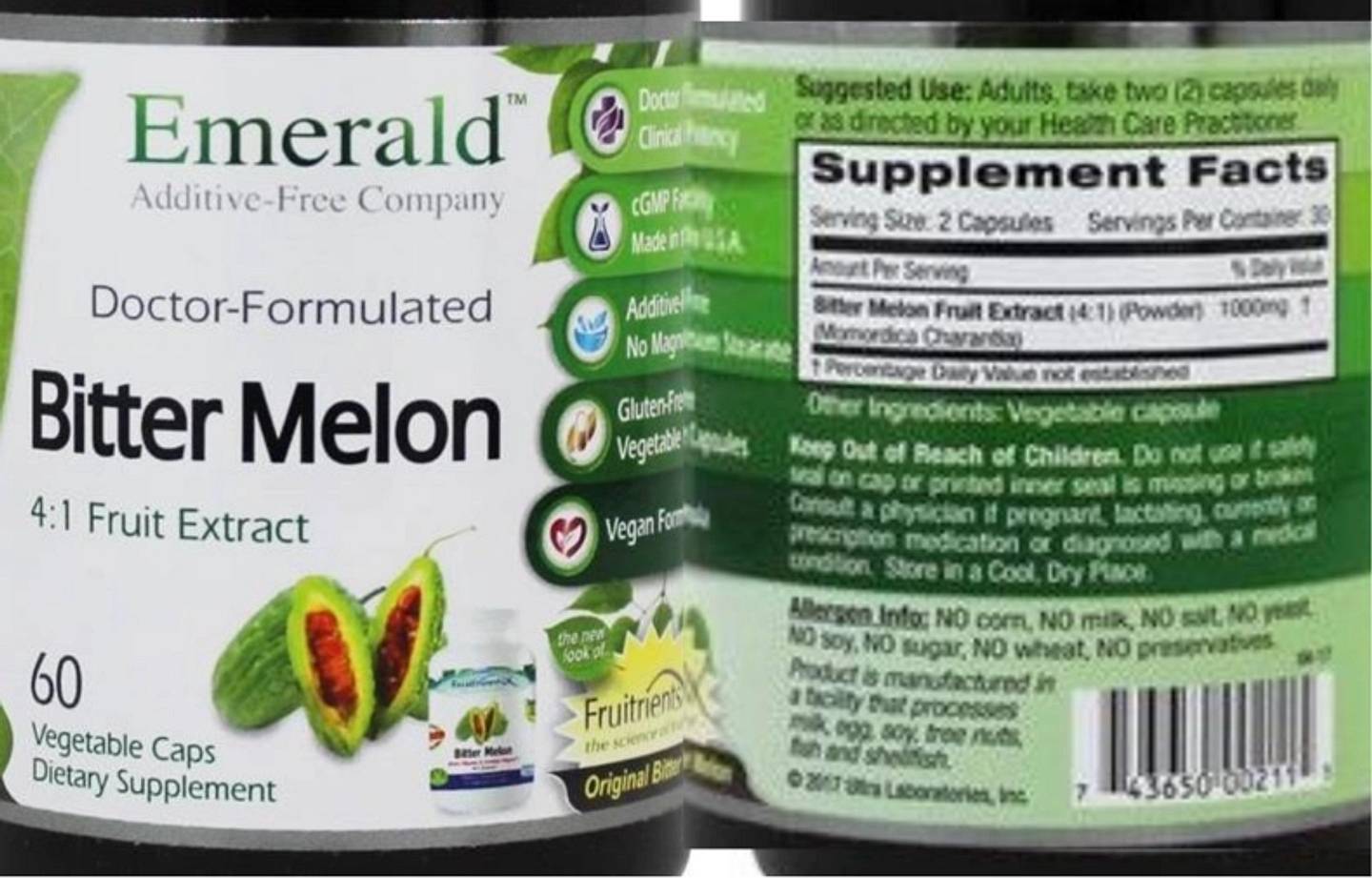 Emerald Laboratories, Bitter Melon label