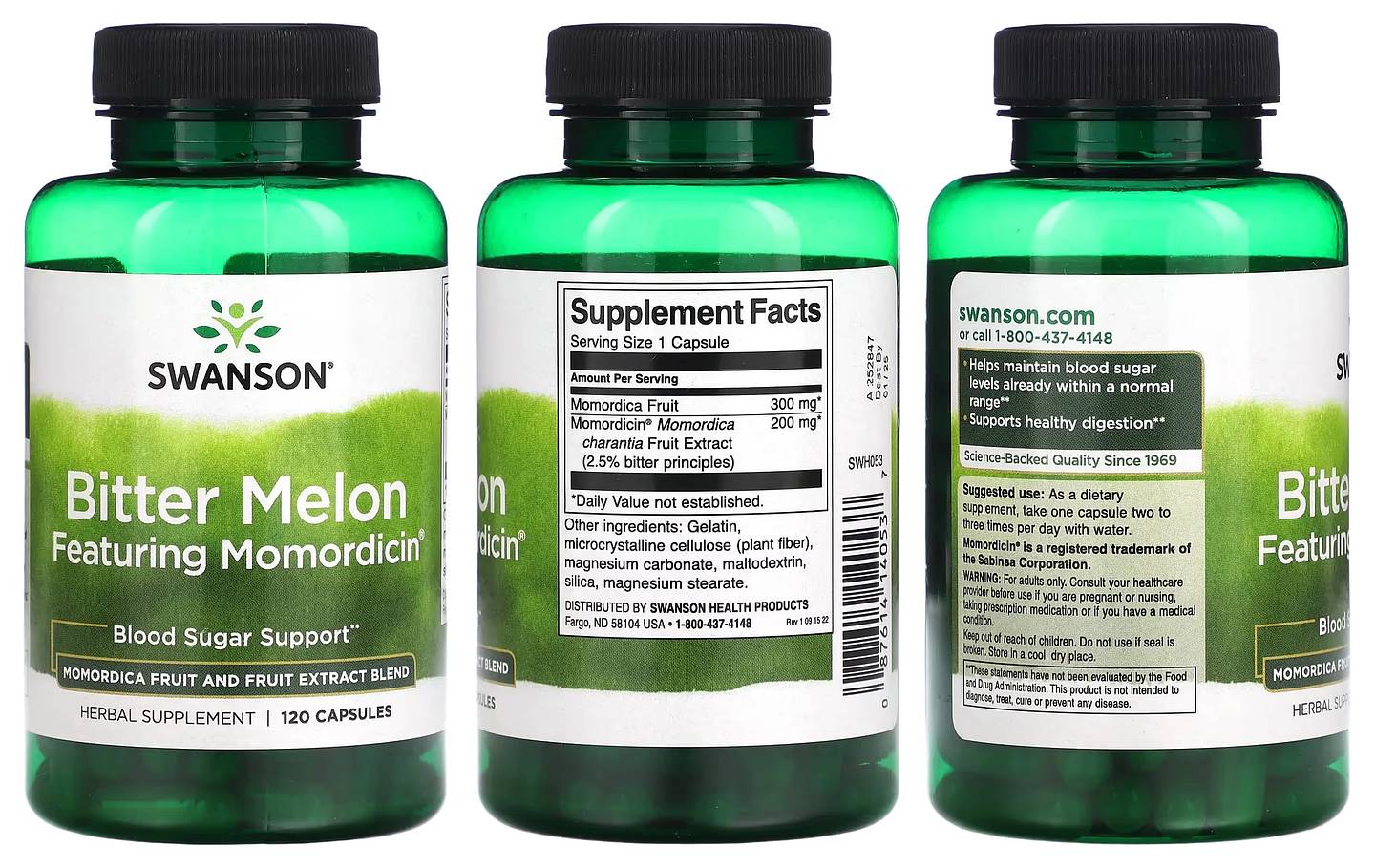 Swanson, Bitter Melon Featuring Momordicin packaging