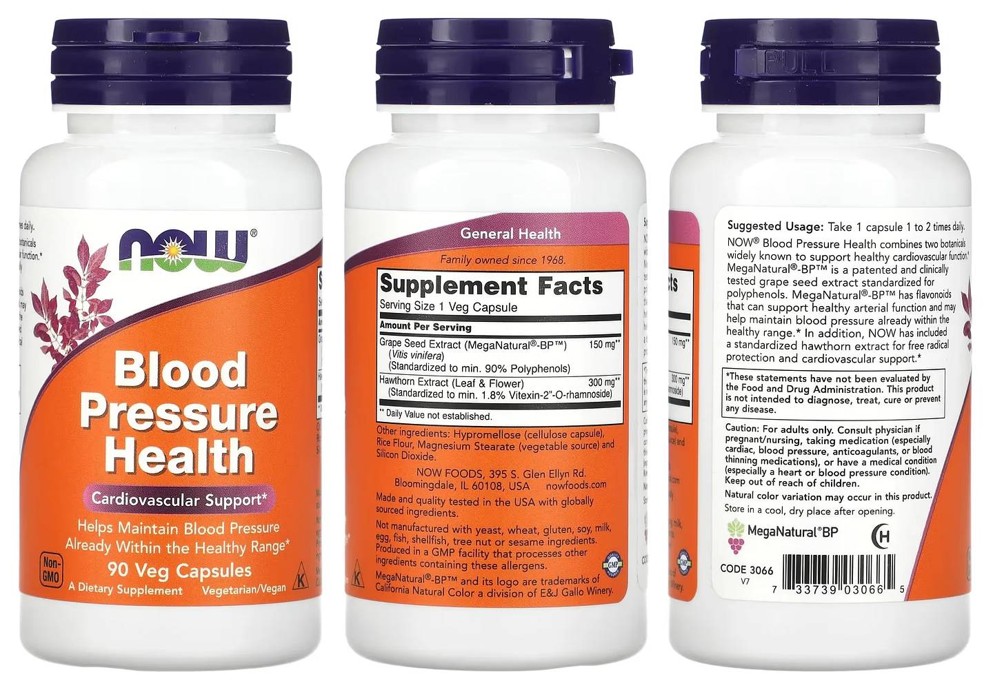 NOW Foods, Blood Pressure Health packaging