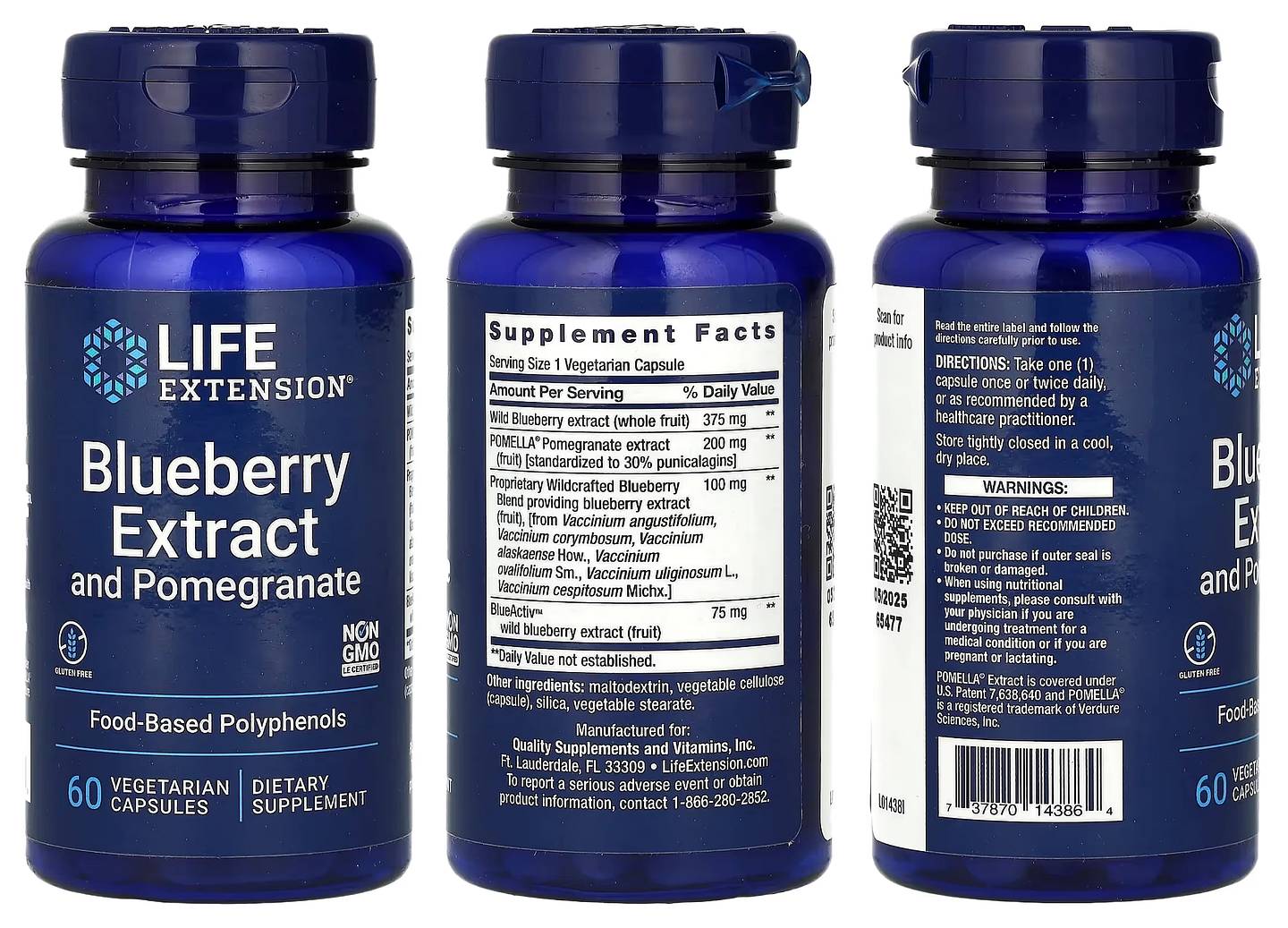 Life Extension, Blueberry Extract packaging