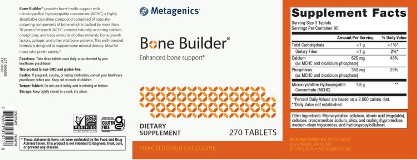 Metagenics, Bone Builder label