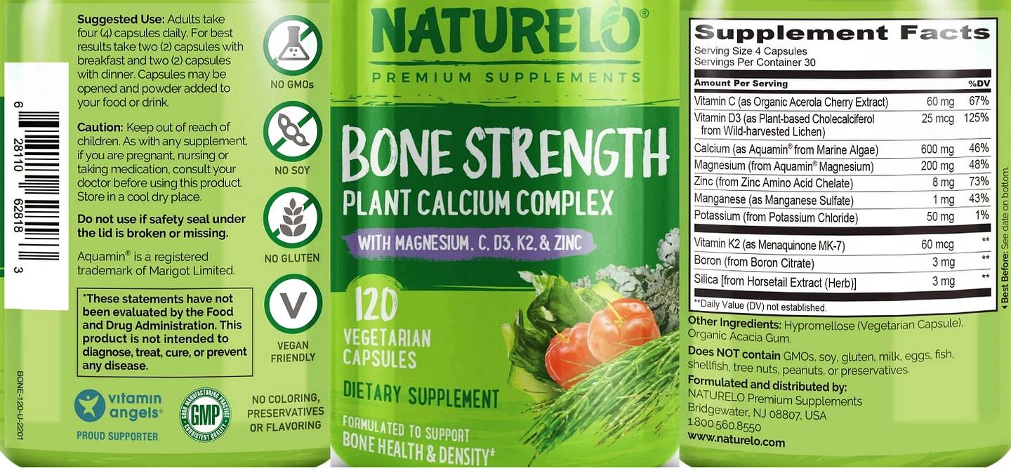 NATURELO, Bone Strength label