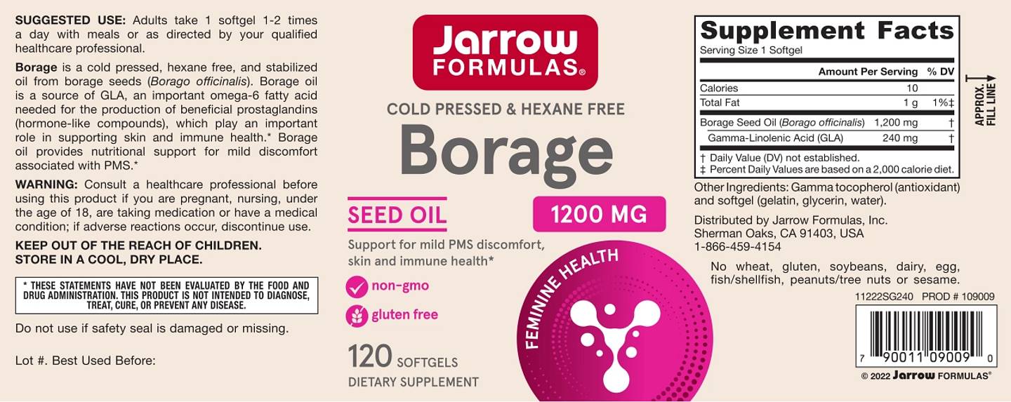 Jarrow Formulas, Borage label