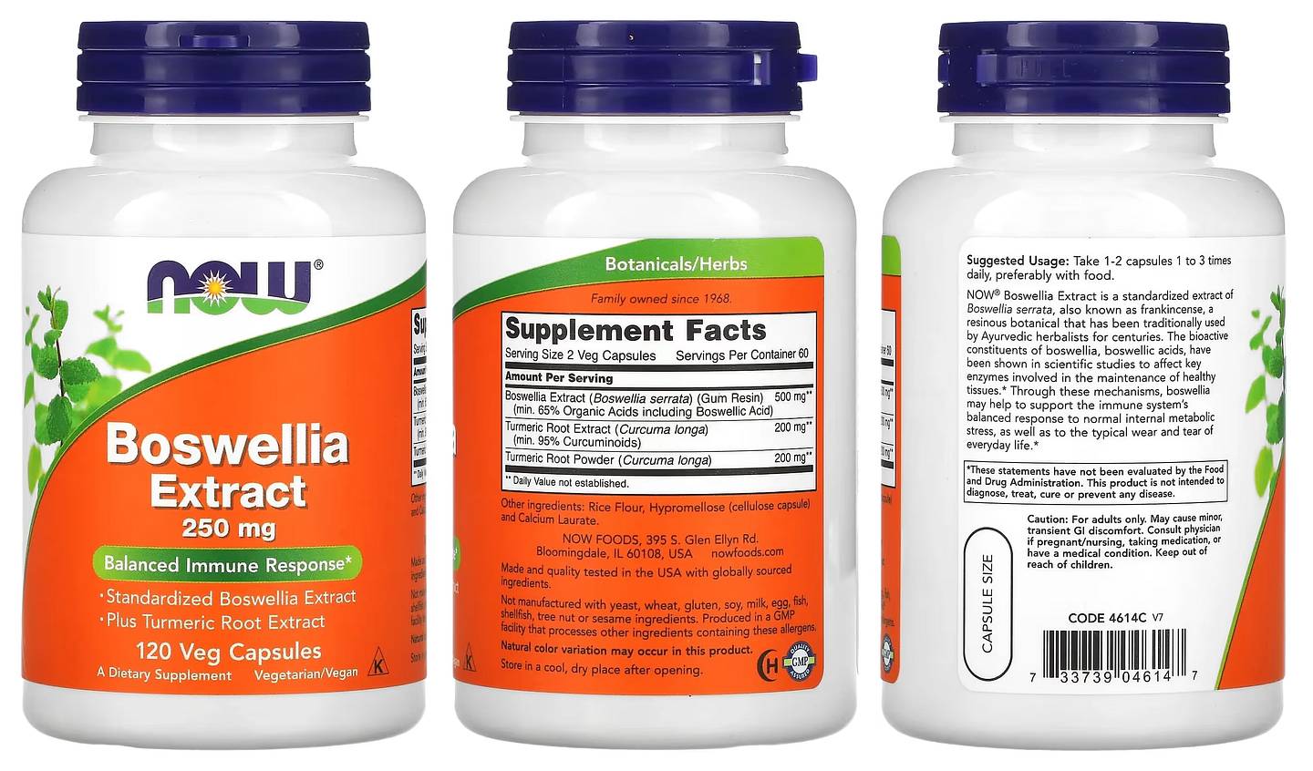 NOW Foods, Boswellia Extract packaging