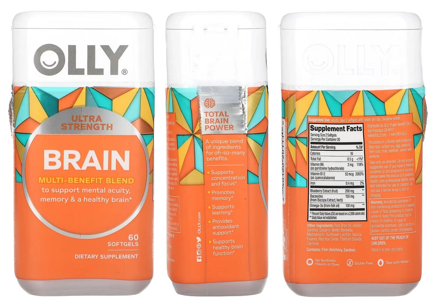 OLLY, Brain packaging