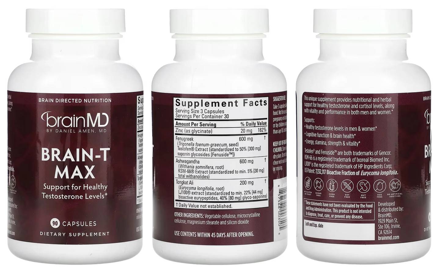 BrainMD, Brain-T Max packaging