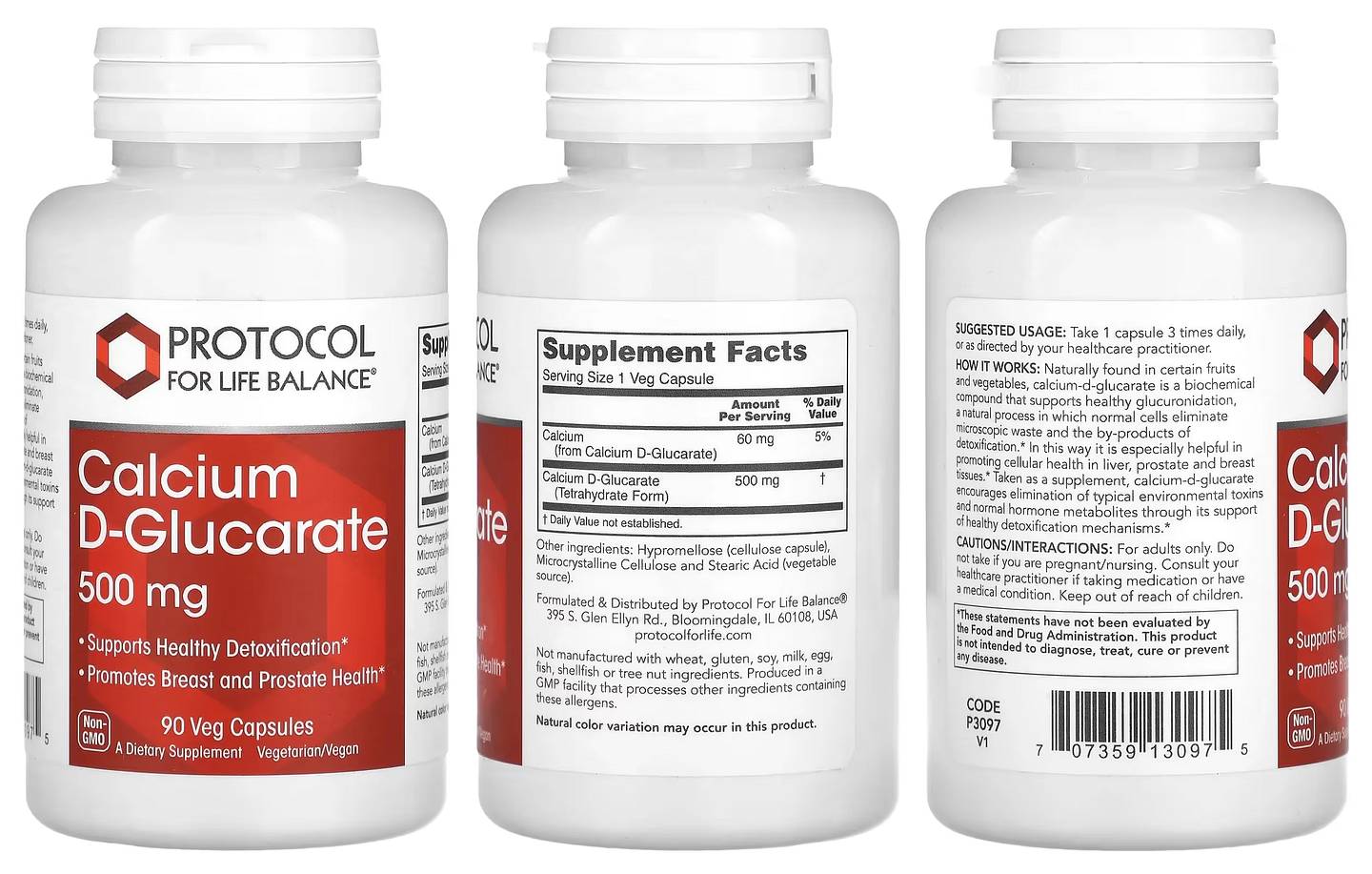 Protocol for Life Balance, Calcium D-Glucarate packaging