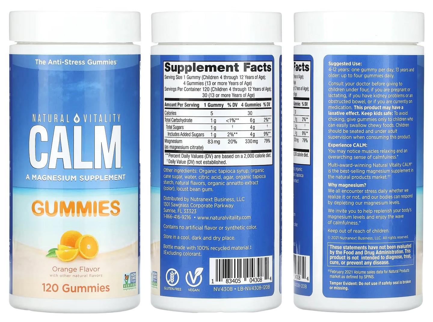 Natural Vitality, CALM packaging