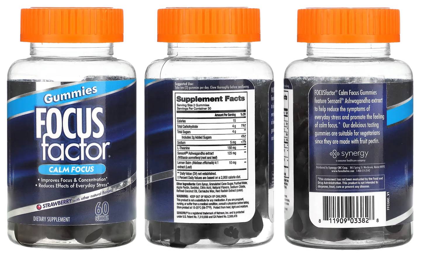 Focus Factor, Calm Focus packaging